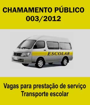 LISTA DE CONTEMPLADOS DO CHAMAMENTO PÚBLICO 003/2012 - SMTT Aracaju